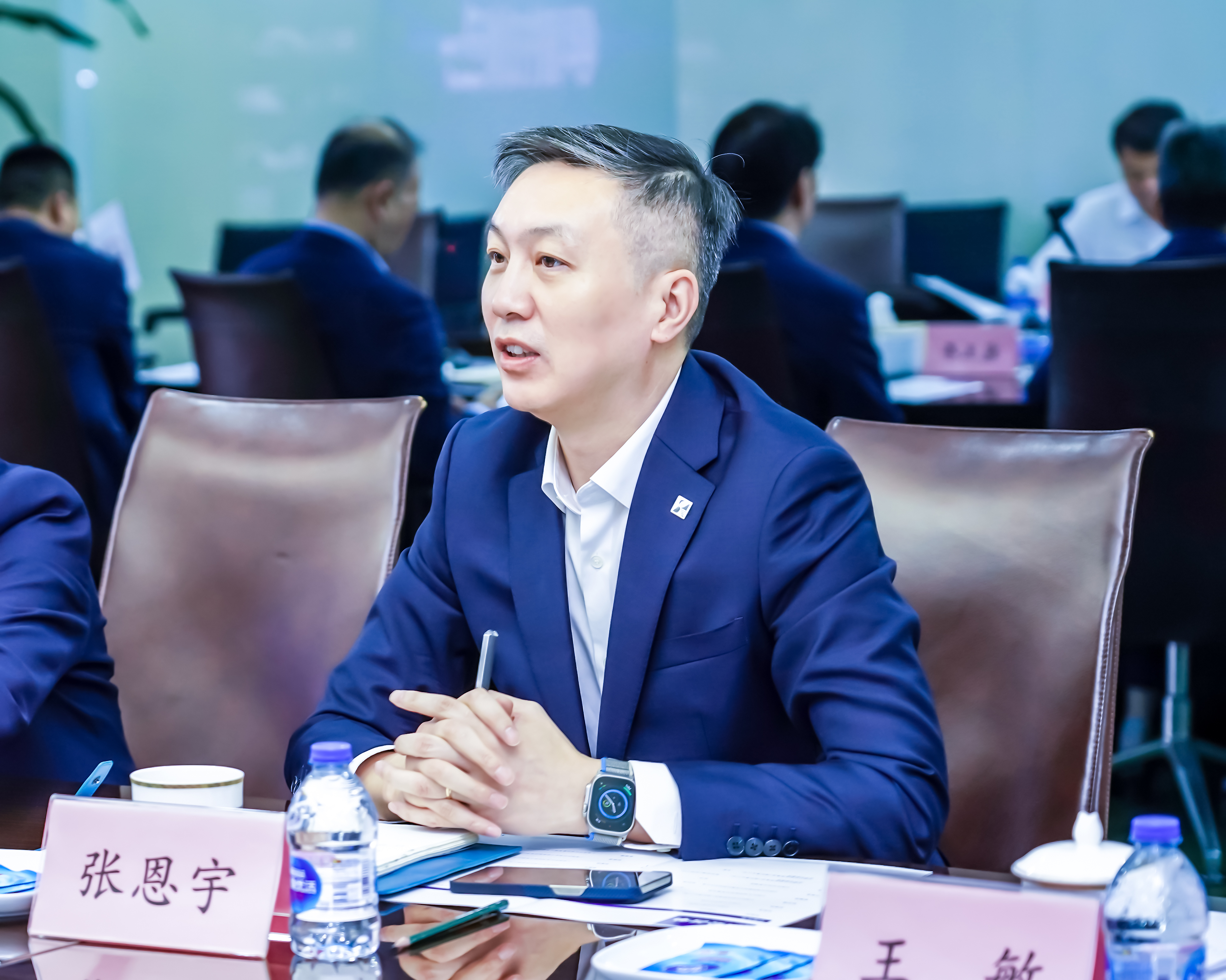 中国石化辅导刘会友、张建阔一行光临CQ9参观调查(图8)