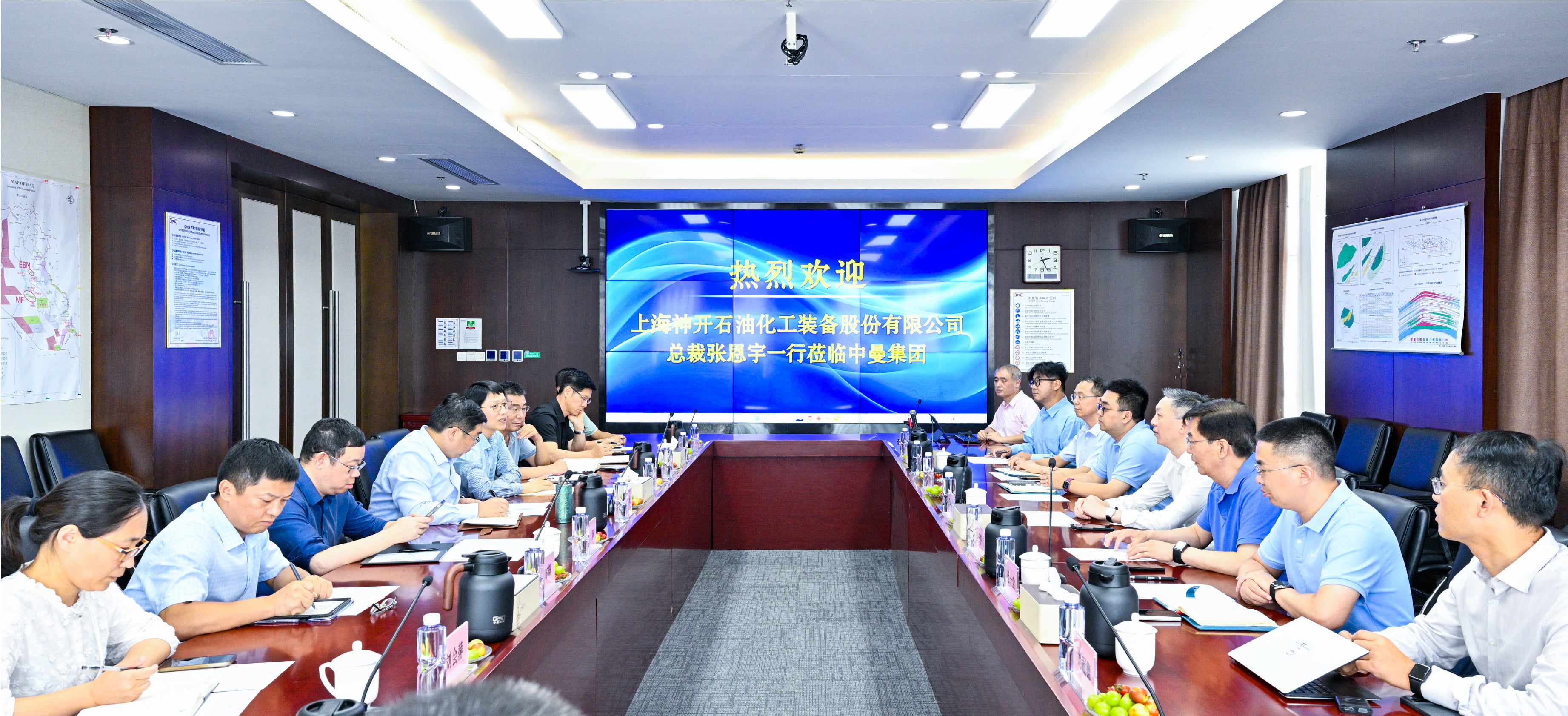 CQ9股份总裁一行赴中曼石油互换(图1)